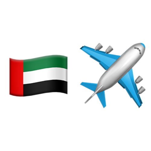 🇦🇪✈ Emoji Domain iOS rendering